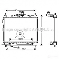 Радиатор охлаждения двигателя PRASCO FGQHEI Hyundai Getz (TB) 1 2002 – 2011 HN330R0 02 hya2100