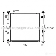 Радиатор охлаждения двигателя PRASCO 4045385175338 SsangYong Rexton dw2117 P RVCW