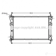 Радиатор охлаждения двигателя PRASCO FD910R00 1 2582926 PFOXKVX fd2318