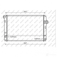 Радиатор охлаждения двигателя PRASCO Toyota Yaris (XP130) 3 Хэтчбек 1.5 Hybrid (NHP130) 75 л.с. 2012 – 2024 KW 6GZTB TY328R002