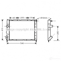 Радиатор охлаждения двигателя PRASCO RN320R00 8 2603703 ROB15C rt2268