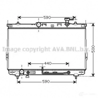 Радиатор охлаждения двигателя PRASCO G6H ZPO 4045385062270 Hyundai Santa Fe (SM) 1 Кроссовер 2.7 V6 4x4 173 л.с. 2001 – 2006 hya2110