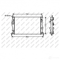 Радиатор охлаждения двигателя PRASCO YAT MWS 1437697650 fd424r004