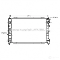 Радиатор охлаждения двигателя PRASCO 4045385056347 GXT S2ZM Ford Maverick 2 (TM) Внедорожник 3.0 V6 24V 203 л.с. 2004 – 2024 fd2346