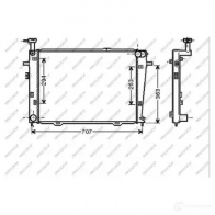 Радиатор охлаждения двигателя PRASCO HN802R007 5HUY ICP 1437698140