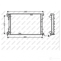 Радиатор охлаждения двигателя PRASCO 1437673105 DS950R002 0TP U6