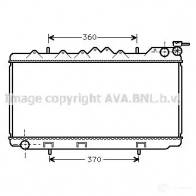 Радиатор охлаждения двигателя PRASCO 4045385014002 1C86 I9 Nissan Sunny dn2102