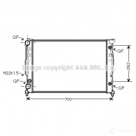 Радиатор охлаждения двигателя PRASCO ai2122 RIO5B A D017R009 Audi A4 (B5) 1 Седан 1.9 Tdi 90 л.с. 1995 – 2000