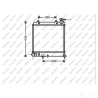 Радиатор охлаждения двигателя PRASCO E 6IVX HN016R001 1437708239