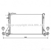 Радиатор охлаждения двигателя PRASCO 5ZBHX DS96 2R006 dn2381 2580221