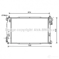 Радиатор охлаждения двигателя PRASCO dw2134 4045385176083 Chevrolet Epica 3TD5EX K