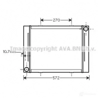 Радиатор охлаждения двигателя PRASCO Toyota Avensis (T250) 2 2003 – 2009 B2 ANP toa2333 4045385189250