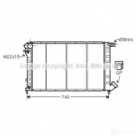 Радиатор охлаждения двигателя PRASCO 6UFHZ4T cn2138 2578831 CI915R 012