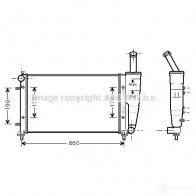 Радиатор охлаждения двигателя PRASCO ft2290 HILLKQG FT340R00 4 2585759