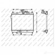 Радиатор охлаждения двигателя PRASCO XM8H H Hyundai Getz (TB) 1 2002 – 2011 HN330R005