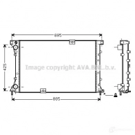 Радиатор охлаждения двигателя PRASCO rt2313 IV0ILFU 2603724 D S950R002