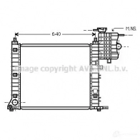 Радиатор охлаждения двигателя PRASCO msa2349 ME907R 013 UY0O20 Mercedes Vito (W638) 1 1996 – 2003