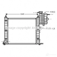 Радиатор охлаждения двигателя PRASCO ms2213 M E907R009 Mercedes Vito (W638) 1 1996 – 2003 8JPQUSC