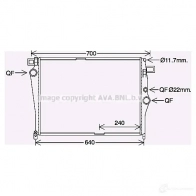 Радиатор охлаждения двигателя PRASCO ZZ DBG ms2703 4045385221257 Mercedes C-Class (W205) 4 Седан 1.6 C 200 BlueTEC / d (2037) 136 л.с. 2014 – 2024