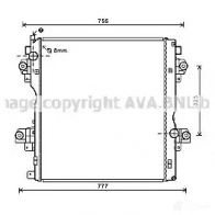 Радиатор охлаждения двигателя PRASCO to2603 Toyota Land Cruiser Prado (J150) 4 2009 – 2020 4045385173464 N K42I