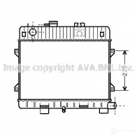 Радиатор охлаждения двигателя PRASCO AQ 6S29 2576986 bw2031 4045385004904