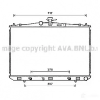 Радиатор охлаждения двигателя PRASCO Lexus RX (AL10) 3 2008 – 2015 4045385196746 SAZ L1H to2675