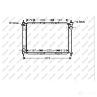 Радиатор охлаждения двигателя PRASCO DS011R011 9BF1 78Y Nissan Micra