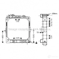 Радиатор охлаждения двигателя PRASCO vn2255 AMM9V AD3 20R006 1198256204