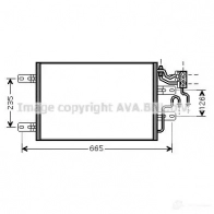 Радиатор охлаждения двигателя PRASCO QFL21 2595820 ms2311 ME522 R006