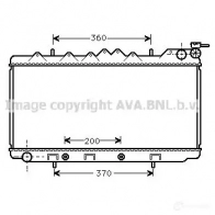 Радиатор охлаждения двигателя PRASCO 4045385014019 O3X2 KV Nissan Sunny dn2103