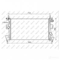 Радиатор охлаждения двигателя PRASCO Ford Focus 3 (CB8) Хэтчбек e.l Electric 145 л.с. 2013 – 2024 B52MB 5 FD428R002