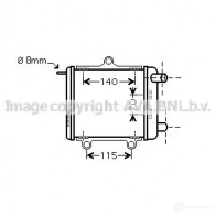 Радиатор охлаждения двигателя PRASCO AD033R01 4 ai2258 CKC2A 2574493