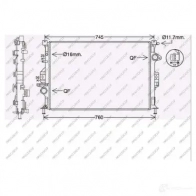 Радиатор охлаждения двигателя PRASCO Ford Kuga 2 (CBS, C512, DM2) Кроссовер 2.0 TDCi 4x4 136 л.с. 2013 – 2024 1 7KXV5K FD804R001