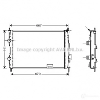 Радиатор охлаждения двигателя PRASCO DS710 R003 dna2280 Nissan Qashqai GPBXSEM