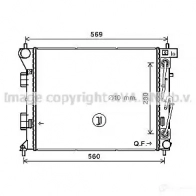 Радиатор охлаждения двигателя PRASCO 5Z3Q H 4045385195343 Hyundai i30 (GD) 2 Хэтчбек 1.6 CRDi 110 л.с. 2011 – 2016 hy2351