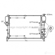 Радиатор охлаждения двигателя PRASCO ME5 26R004 2595878 OV1FZK ms2492