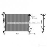 Радиатор охлаждения двигателя PRASCO vw2228 4045385066261 Volkswagen Golf 5 (1K1) Хэтчбек 3.2 250 л.с. 2005 – 2008 K H7K6