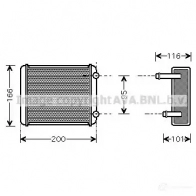 Радиатор охлаждения двигателя PRASCO 2427 HII ct2047 4045385194018 Chevrolet Aveo (T300) 2 Хэтчбек