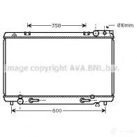 Радиатор охлаждения двигателя PRASCO 4045385043699 to2185 Y WMHJX1 Toyota Previa