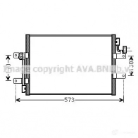 Радиатор охлаждения двигателя PRASCO FD107 R005 24PHB 2582945 fd2376