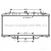 Радиатор охлаждения двигателя PRASCO 4045385070442 dn2264 FA ZG1V Nissan Patrol (Y61) 5 Внедорожник 3.0 DTi 158 л.с. 2000 – 2025