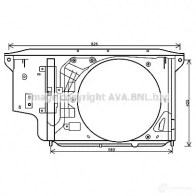 Радиатор охлаждения двигателя PRASCO 4045385052875 Opel Vectra (B) 2 Универсал 2.5 i V6 (F35) 170 л.с. 1996 – 2000 DWG B5 ol2359