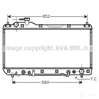 Радиатор охлаждения двигателя PRASCO OP AJ53 4045385057160 to2298 Toyota RAV4 (XA10) 1 Кроссовер 2.0 129 л.с. 1997 – 2000