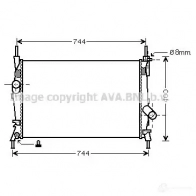 Радиатор охлаждения двигателя PRASCO FKJCPLB fd2403 Ford Transit 6 (FD) Автобус 2.0 DI (FE. FF. FG) 86 л.с. 2000 – 2006 FD91 0R004