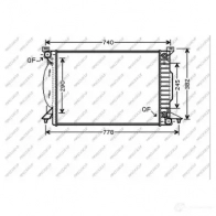 Радиатор охлаждения двигателя PRASCO Audi A4 (B7) 3 Седан 2.5 Tdi 163 л.с. 2004 – 2006 AD020R009 V00I Q