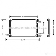 Радиатор охлаждения двигателя PRASCO FD107R0 04 fd2338 O53182 2582935