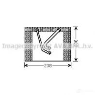 Испаритель кондиционера PRASCO SPZ JAGE ftv377 Fiat Punto 4045385158645