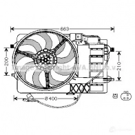 Вентилятор радиатора PRASCO 2577318 bw7506 MN3 04F001 T2JM0R1