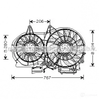 Вентилятор радиатора PRASCO O1POI 18 ai7506 4045385085781 Audi A4 (B7) 3 Универсал 2.0 Tdi Quattro 163 л.с. 2006 – 2008