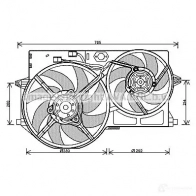 Вентилятор радиатора PRASCO 4045385100958 Citroen Evasion 1 (22, U6) Минивэн 2.0 Turbo C.T. 147 л.с. 1994 – 2002 pe7541 DL RRM